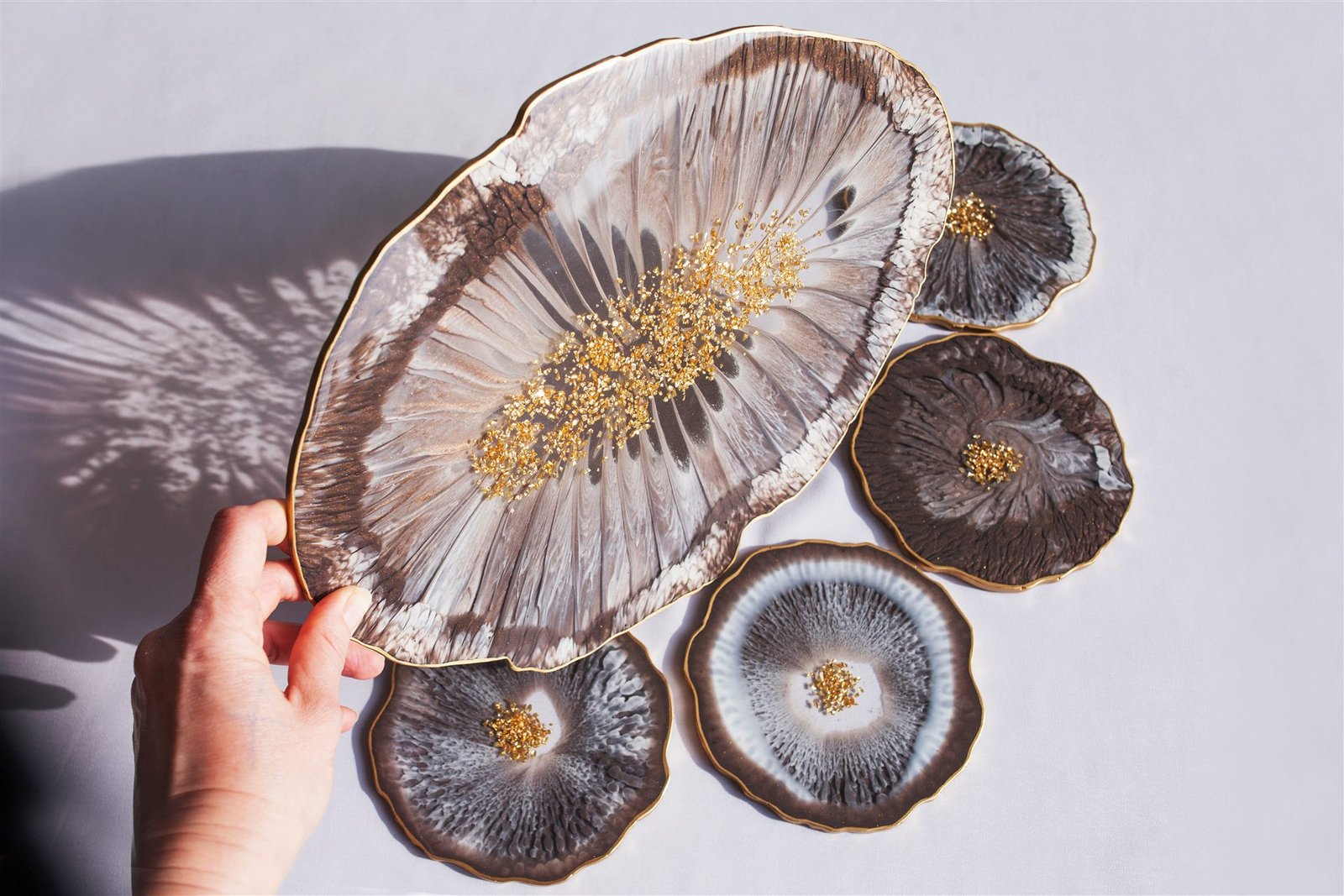 Obsidian Geode Tray