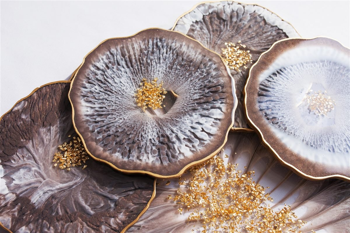 Bronze Bloom Coasters